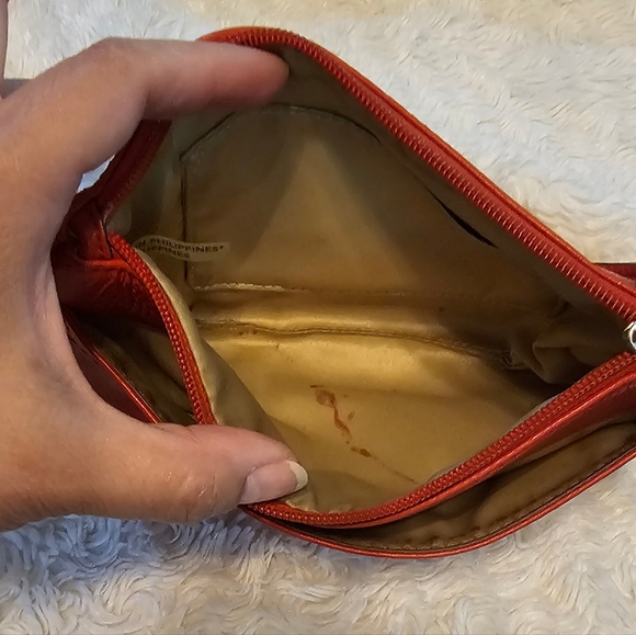 Coach Cherry Red Leather Shoulder Bag - Picture 10 of 12